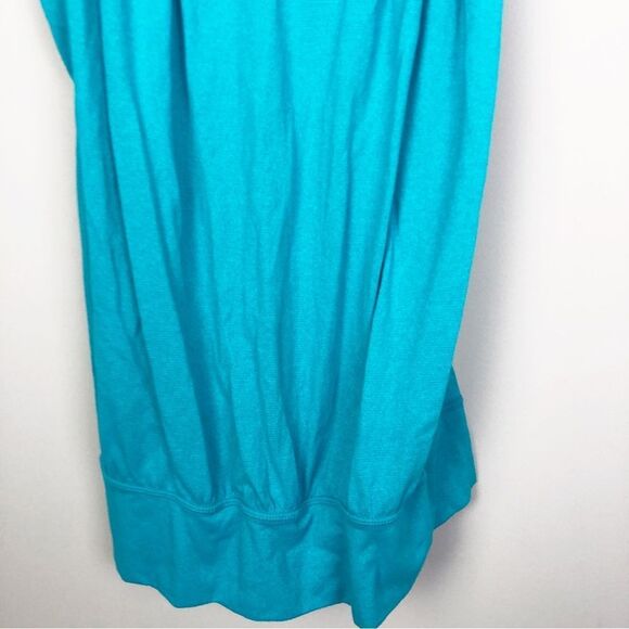 LULULEMON | Turquoise Layered Sports Bra Tank Top Fitted Bottom Women’s Size 8 - Picture 5 of 11